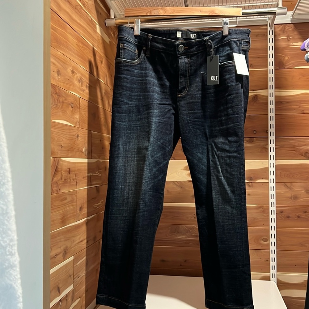 KUT crop straight leg, Lauren jeans